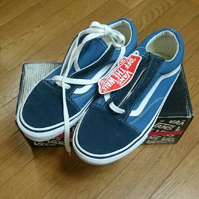 バンズUS限定 VANS OLD SKOOL 24.5㎝／ネイビー