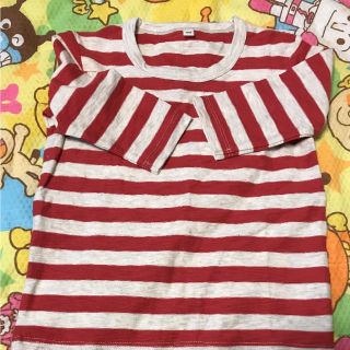 ムジルシリョウヒン(MUJI (無印良品))の子供服 七分袖 １００センチ(Tシャツ/カットソー)