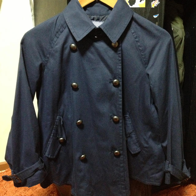 ギャミヌリ七分袖トレンチコート レディースのジャケット/アウター(トレンチコート)の商品写真