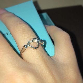ブランド Tiffany ティファニー TIFFANY センターオープンハートリング