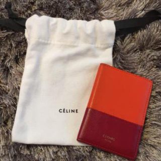 セリーヌ(celine)のお値下げ再出品☆セリーヌ バイカラー カードケース(名刺入れ/定期入れ)