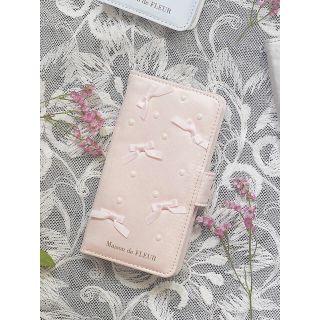 メゾンドフルール(Maison de FLEUR)の☆ふぅる☆さま専用Maison de FLEURパールリボンiPhone7ケース(iPhoneケース)