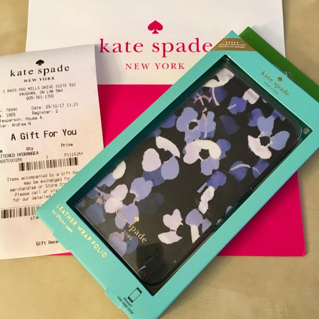 kate spade★新品美品 紫陽花 iPhoneケース