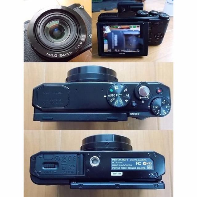 PENTAX(ペンタックス)の中古良品！PENTAX★PENTAX MX-1クラシックブラック スマホ/家電/カメラのカメラ(コンパクトデジタルカメラ)の商品写真