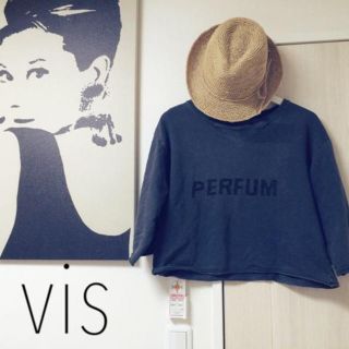 ヴィス(ViS)のVIS♡薄手ショートスウェット(カットソー(長袖/七分))