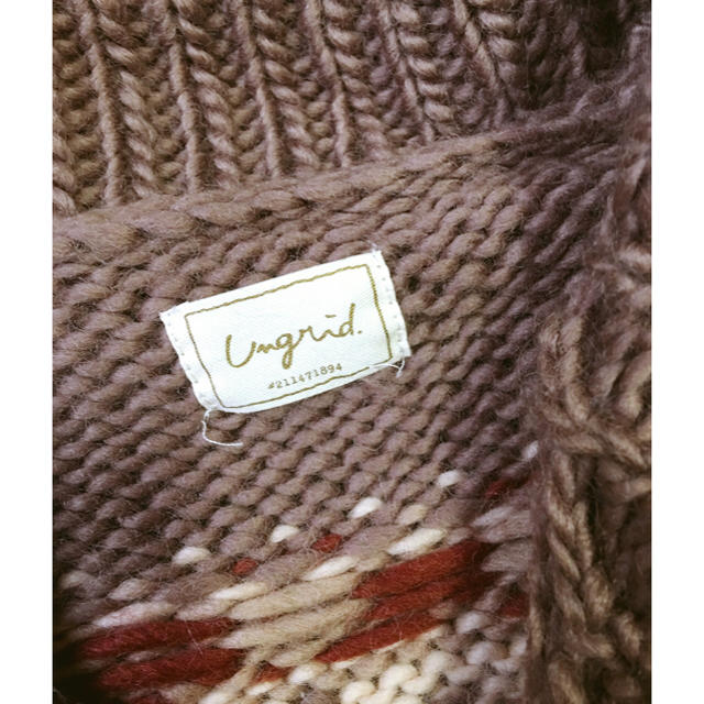 Ungrid(アングリッド)の◎Ungrid◎カウチンニット レディースのジャケット/アウター(ニットコート)の商品写真