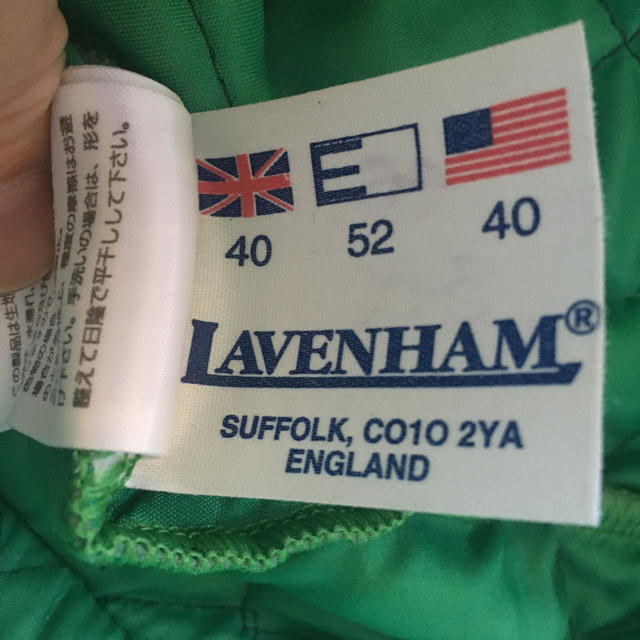 LAVENHAM(ラベンハム)のグリーンジャケット メンズのジャケット/アウター(その他)の商品写真