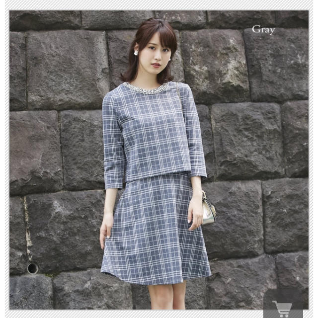 tocco(トッコ)の即完売 tocco チェックセットアップ レディースのレディース その他(セット/コーデ)の商品写真