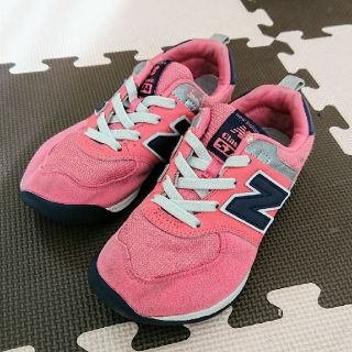 ニューバランス(New Balance)のニューバランス キッズ ピンク サイズ19 KS574(スニーカー)