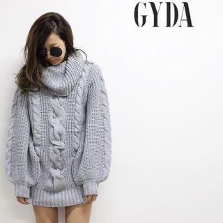 ジェイダ(GYDA)の週末SALE♡GYDA ボリュームタートルケーブルニットワンピース(ニット/セーター)