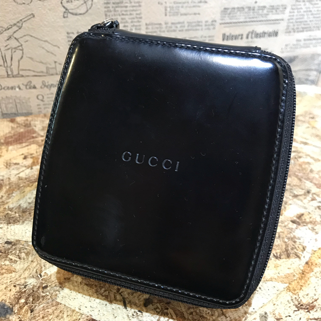 Gucci(グッチ)のGUCCI グッチ レザーポーチ  小物入れ レディースのファッション小物(ポーチ)の商品写真