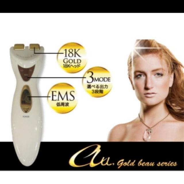 好評安い 24K GOLD 電動美顔器 ペルラ EMS出力 リンパドレナージュ 小
