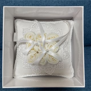 ヨンドシー(4℃)の【4℃】リングピロー レース バラ 結婚 ウエディング プレ花嫁 (リングピロー)