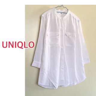 ユニクロ(UNIQLO)のUNIQLO（ユニクロ）  ノーカラーシャツ(シャツ/ブラウス(長袖/七分))