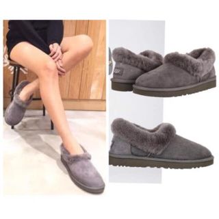 アグ(UGG)のugg ムートン NITA ニタ グレー 6 23 人気 レア 希少 オシャレ(スリッポン/モカシン)