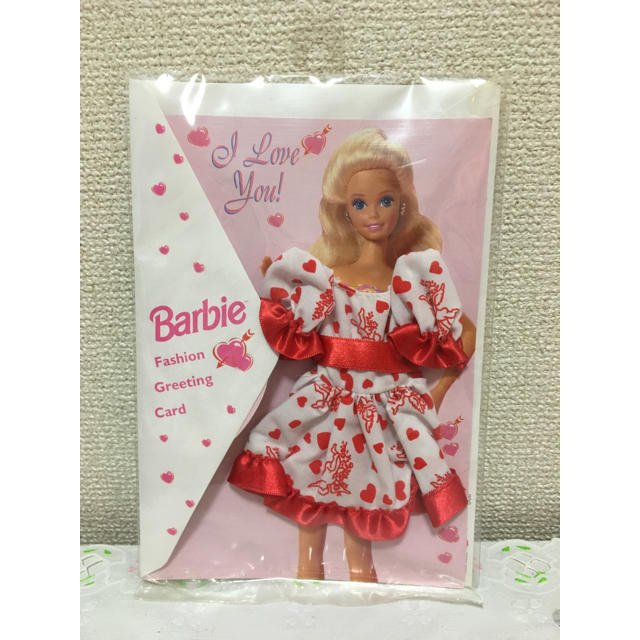 Barbie(バービー)のバービー 人形 洋服 キューピットがらバレンタインワンピ キッズ/ベビー/マタニティのおもちゃ(ぬいぐるみ/人形)の商品写真