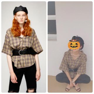 マウジー(moussy)のSALE♡MOUSSY V/N RELAX SHIRT♡マウジーチェックシャツ(シャツ/ブラウス(長袖/七分))