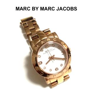 マークバイマークジェイコブス(MARC BY MARC JACOBS)のマーク！ピンクゴールド！腕細効果！時計！(腕時計)