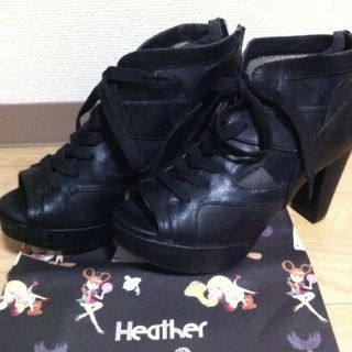 ヘザー(heather)のメッシュサンダル(サンダル)