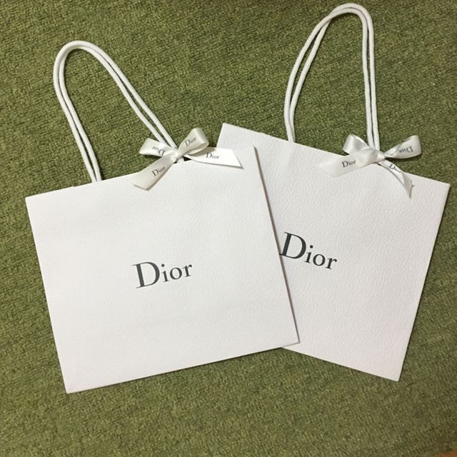 Christian Dior(クリスチャンディオール)の限定値下げ☆ディオール☆Dior ショッパー ２枚セットショ袋、紙袋 メンズのバッグ(その他)の商品写真