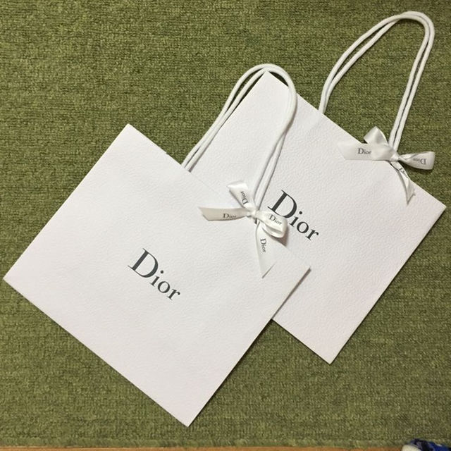 Christian Dior(クリスチャンディオール)の限定値下げ☆ディオール☆Dior ショッパー ２枚セットショ袋、紙袋 メンズのバッグ(その他)の商品写真