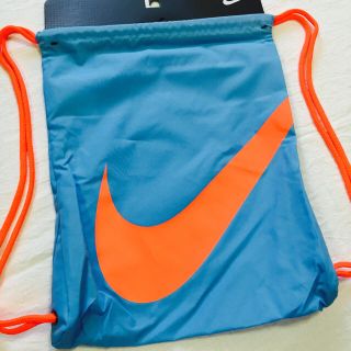 ナイキ(NIKE)の最安◉SALE◉ 【激レア】NIKEナイキ ジムサック パステルブルー/オレンジ(リュック/バックパック)