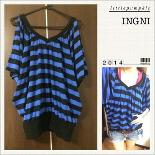 イング(INGNI)のINGNI♡肩出しボーダートップス(チュニック)