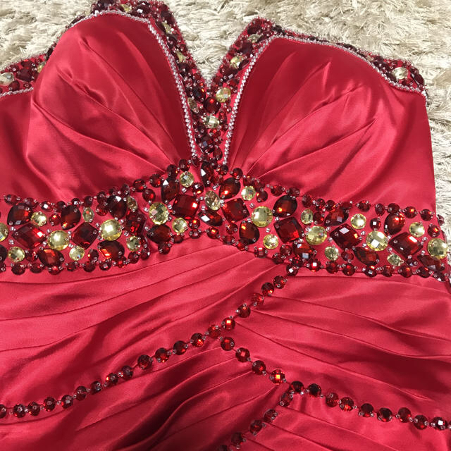 赤ミニドレス♡Sサイズ レディースのフォーマル/ドレス(ミニドレス)の商品写真
