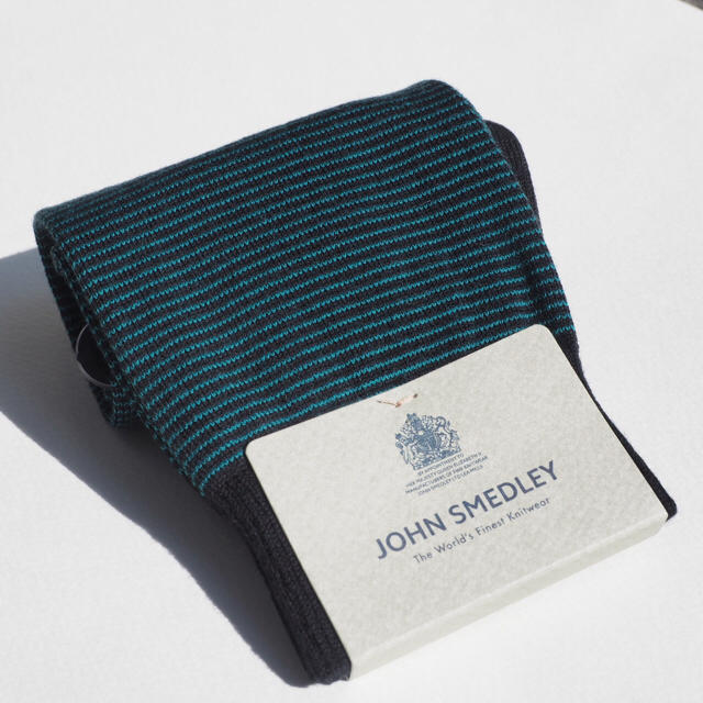 JOHN SMEDLEY(ジョンスメドレー)のJOHN SMEDLEY  ボーダーソックス  4色の中から1足をお選び下さい メンズのレッグウェア(ソックス)の商品写真