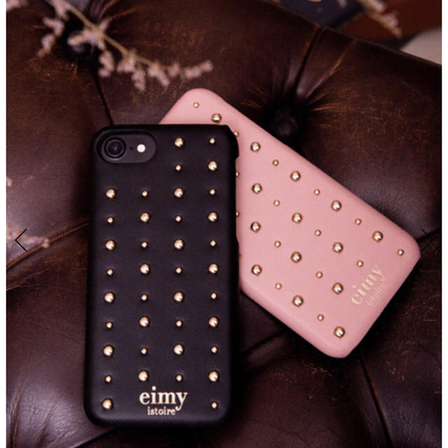 eimy♡スタッズiPhoneケース黒