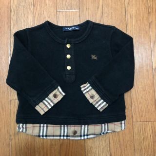 バーバリー(BURBERRY)のバーバリー キッズ 重ね着風 ロンT 80 Burberry(Tシャツ/カットソー)