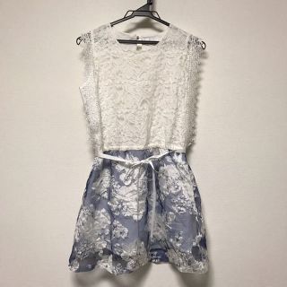 ジルバイジルスチュアート(JILL by JILLSTUART)のJILL by JILL STUARTジルバイジルスチュアート/レース切替ワンピ(ミニワンピース)