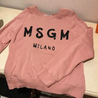 エムエスジイエム(MSGM)のMSGM  ピンク スエットトレーナー お客様さま専用(トレーナー/スウェット)