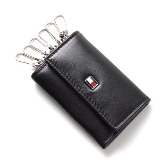 トミーヒルフィガー(TOMMY HILFIGER)の新品 トミーヒルフィガー キーケース メンズ  31TL17X002 ブラック(キーケース)