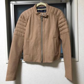 ギャップ(GAP)のGAP 新品未使用 ウールライダースジャケット 毛55% ギャップXXS コート(ライダースジャケット)