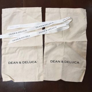 ディーンアンドデルーカ(DEAN & DELUCA)のDEAN & DELUCA ギフト 袋 リボン付き 2枚セット(ショップ袋)