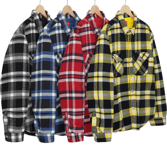 Supreme Quilted Arc Logo Flannel Shirt - シャツ