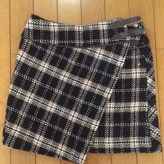 ページボーイ(PAGEBOY)の【美品】ページボーイ 秋冬チェック柄ミニスカート(ミニスカート)