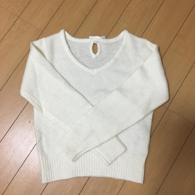 PROPORTION BODY DRESSING(プロポーションボディドレッシング)のプロポーション ドレッシング  ホワイトニット レディースのトップス(ニット/セーター)の商品写真