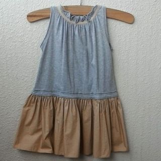 マルニ(Marni)のゆっきー様専用☆マルニ ワンピース　グレー×カーキ　女の子 MARNI(ワンピース)