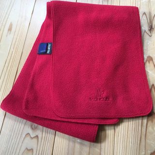 モンクレール(MONCLER)のモンクレール MONCLER fleece SCARF 赤 ポーラテック(マフラー/ショール)