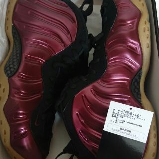 ナイキ(NIKE)のNIKE air Foamposite マルーン(スニーカー)