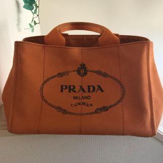 プラダ(PRADA)のプラダ カナパ 大オレンジ(トートバッグ)