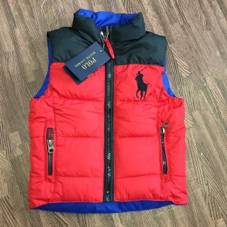 ポロラルフローレン(POLO RALPH LAUREN)のラルフローレン♡リバーシブルダウンベスト♡18M♡サイズ85♡未使用品(ジャケット/コート)