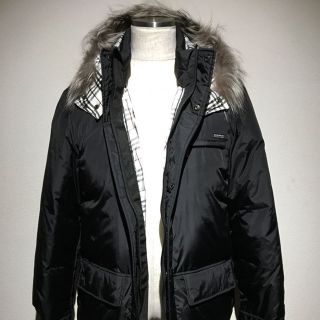 バーバリーブラックレーベル(BURBERRY BLACK LABEL)の新品 バーバリー ブラックレーベル ダウンコート 黒 L ジャケット(ダウンジャケット)