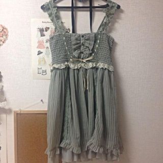 アクシーズファム(axes femme)のアクシーズ ストライプフリルワンピ🎀(ひざ丈ワンピース)