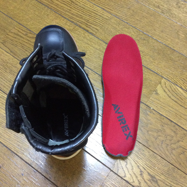 AVIREX(アヴィレックス)のAVIREX☆バイカーブーツ 黒 タウンユース レディースの靴/シューズ(ブーツ)の商品写真