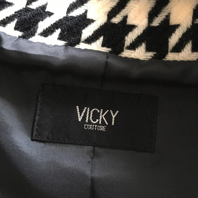 VICKY(ビッキー)の千鳥柄コート レディースのジャケット/アウター(ピーコート)の商品写真