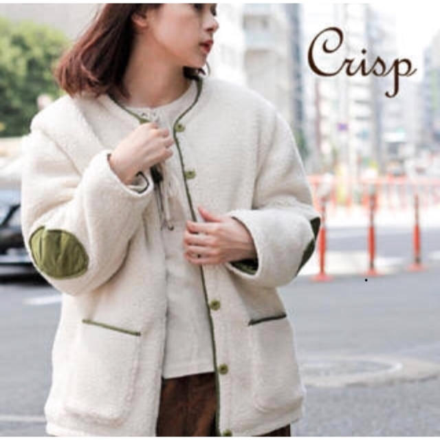 Crisp(クリスプ)のcrisp ボアブルゾン 値下げ可 レディースのジャケット/アウター(ブルゾン)の商品写真