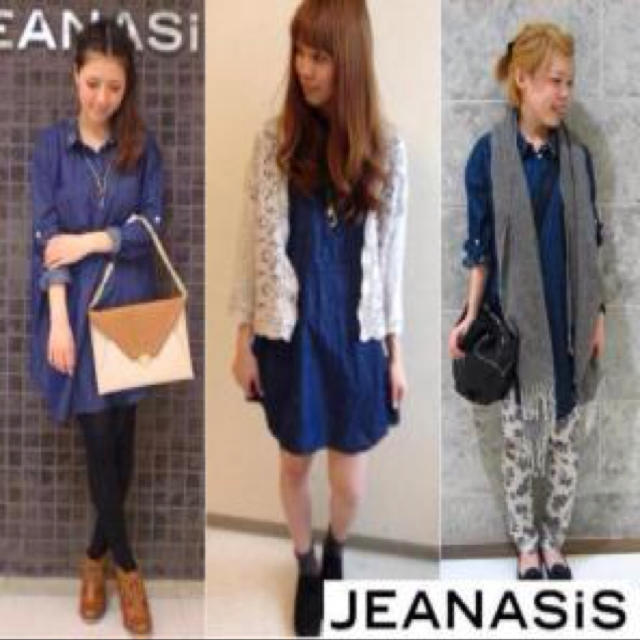 JEANASIS(ジーナシス)のジーナシスデニムワンピース レディースのワンピース(ひざ丈ワンピース)の商品写真